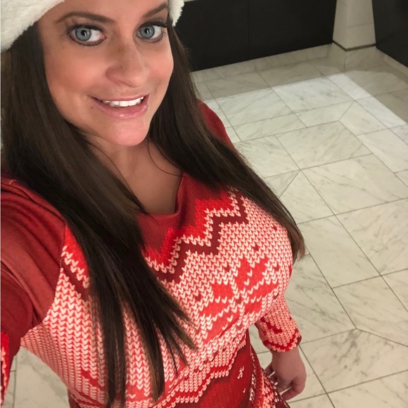 Chicme Red Reindeer Xmas Dress - Picture 2 of 3